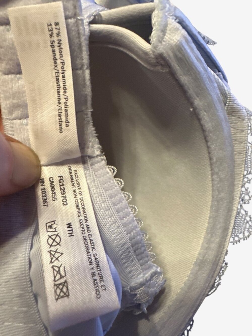 Wacoal Lace Essence Underwire Bra 34DD White Elegant Supportive Comfort - Picture 6 of 6